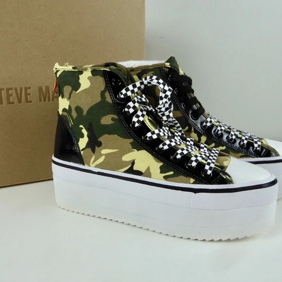 Steve Madden Stories Camouflage Platform Sneakers - Main Image